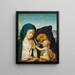The Holy Family - Master of the Saint-Barthélemy Altarpiece — framed artwork on a wall