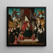 Virgin and Child with Saint Anne and Saints Francis and Lidwina with the donors Anna Selbdritt - Master of Saint John panels — framed artwork on a wall