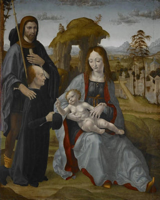 Master of the Sforza Altarpiece - Madonna and Child with Saint and a Donor.webp