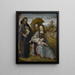 Virgin and Child with a saint and a donor - Master of the Sforza Altarpiece — framed artwork on a wall