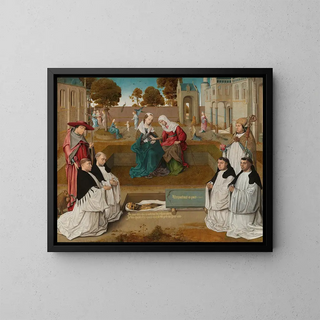 Commemorative Tablet Painting - Master of Spes Nostra — framed artwork on a wall