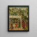 the Wedding of Saint Elizabeth of Hungary and Louis of Thuringia at Wartburg - Master of the Saint Elizabeth Panels — framed artwork on a wall