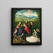 Virgin of the Rose Garden - Master of the Legend of Saint Lucy — framed artwork on a wall