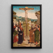 the Sibyl's Crucifixion - Master of the Tiburtine — framed artwork on a wall