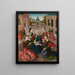 The Virgin and Child with Four Holy Virgins - Master of the Virgo inter Virgines — framed artwork on a wall