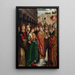 Saint Rombaut taking leave of his parents - Master of Youth of Saint Rombaut — framed artwork on a wall