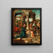 L'Adoration des bergers - Master of the Adoration von Groote — framed artwork on a wall