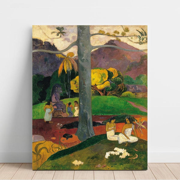 Reproduction of the painting Mata Mua (In Ancient Times) - Paul Gauguin