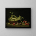 Still life with peas - Mateusz Tokarski — framed artwork on a wall