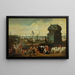 The Reception of Marie de Médicis in Antwerp - Matheus Vroom — framed artwork on a wall