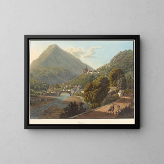 Villa - Mathias Gabriel Lory — framed artwork on a wall