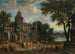 Oriental Merchants before a Castle - Mathijs Schoevaerdts — artwork view