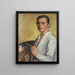 Self-portrait - Mathilde Battenberg — framed artwork on a wall