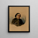 Portrait painting of Abbot Coquereau - Mathilde Bonaparte — framed artwork on a wall