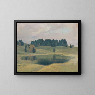 Evening at Lake Mittenwald - Mathilde SittaAll — framed artwork on a wall