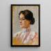 Portrait of a young girl - Mathilde SittaAll — framed artwork on a wall