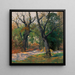 Autumn Morning Painting - Adolf Kaufmann — framed artwork on a wall
