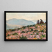 View of Peljeac with flowering heather - Mato Celestin Medović — framed artwork on a wall