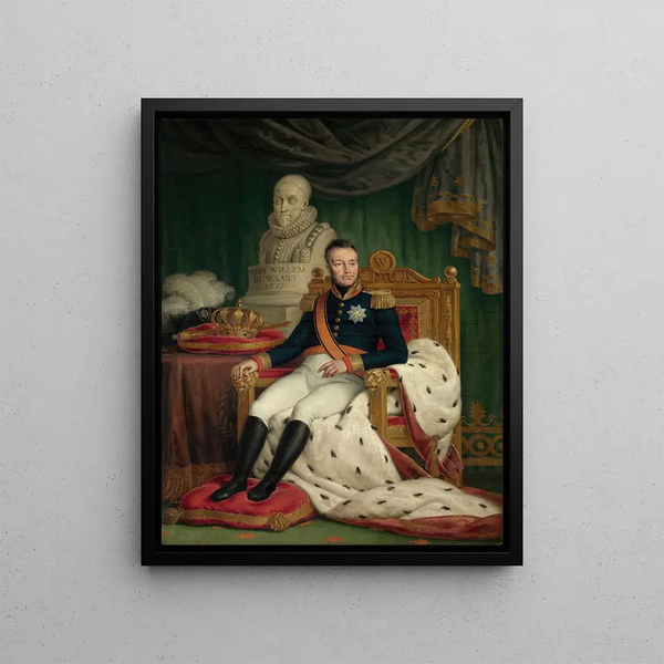 The King William I - Mattheus Ignatius van Bree — framed artwork on a wall