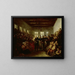 The Prince of Orange visiting flood victims at the orphanage of the chaplains of Amsterdam on February 14, 1825 - Mattheus Ignatius van Bree — framed artwork on a wall