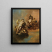 Jupiter, Hera and Venus - Mattheus Terwesten — framed artwork on a wall