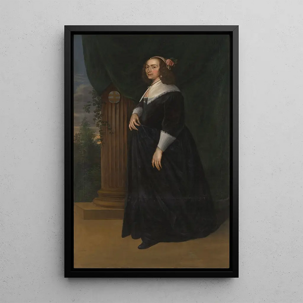 Maria Hartmansdr de Custere wife of Willem Kettingh - Mattheus Verheyden — framed artwork on a wall