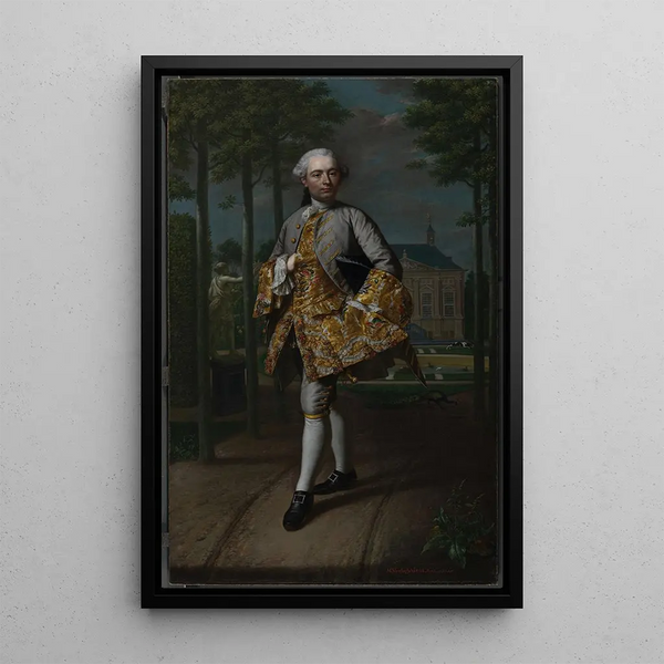 Portrait of Gerard Cornelis van Riebeeck - Mattheus Verheyden — framed artwork on a wall