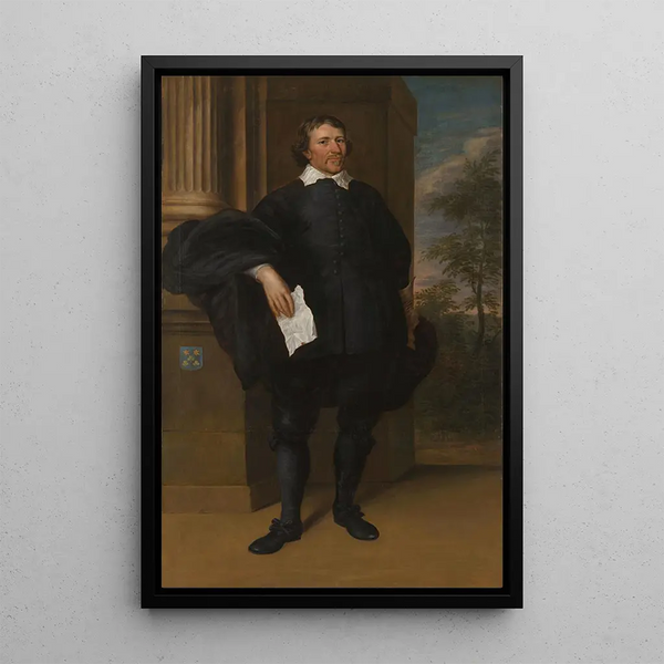 Willem Kettingh, who died in 1670, chief treasurer and bailiff of the Prince of Orange - Mattheus Verheyden — framed artwork on a wall