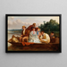 A Fishing Scene - Matthew James Lawless — framed artwork on a wall