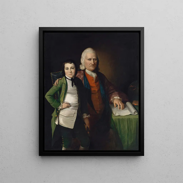 Cadwallader Colden and his grandson Warren De Lancey - Matthew Pratt — framed artwork on a wall