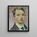 Self-portrait Painting - Matthias May — framed artwork on a wall