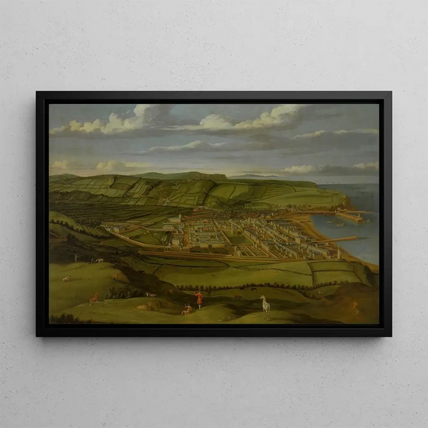 Whitehaven, Cumbria, showing Flatt Hall - Matthias Read — framed artwork on a wall
