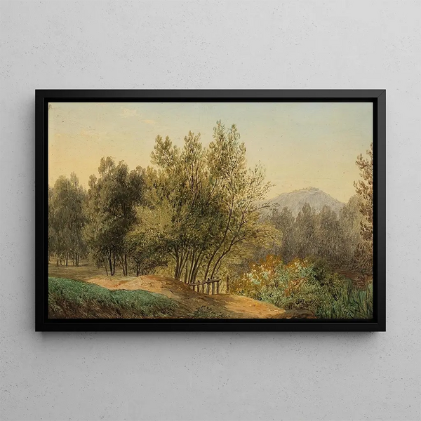 Landscape Painting - Matthias Rudolf Toma — framed artwork on a wall