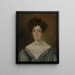 Portrait Painting of Bénédicte Dorthea Thaulow - Matthias Stoltenberg — framed artwork on a wall
