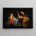 Annunciation - Matthias Stom — framed artwork on a wall
