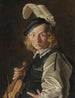 Young man with a violin - Matthias Stom — artwork view