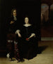 Portrait of a woman and a man in an interior - Matthias Wulfraet — artwork view