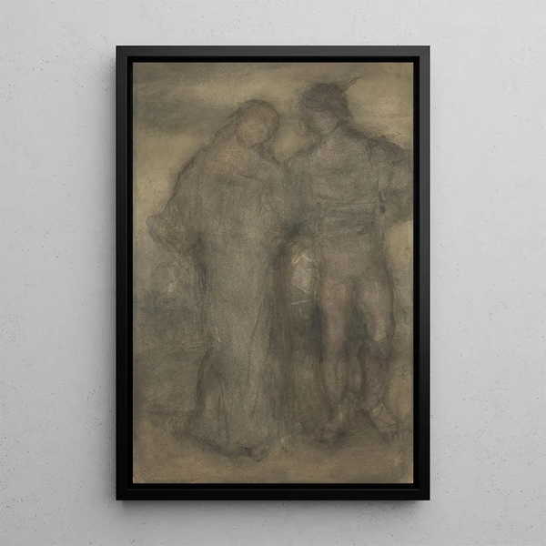 Young couple - Matthijs Maris — framed artwork on a wall