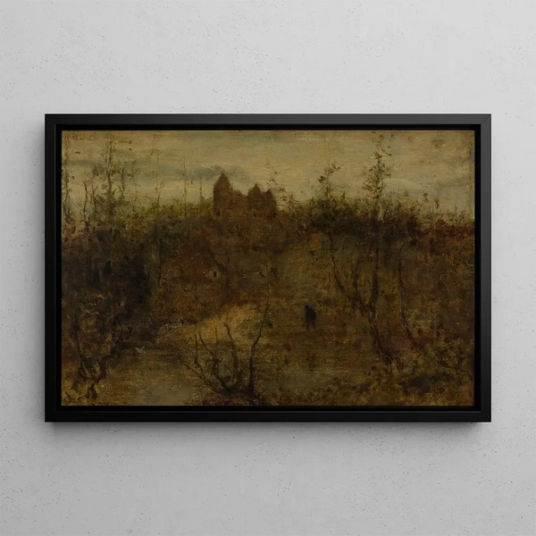 The Enchanted Castle - Matthijs Maris — framed artwork on a wall