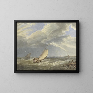Sea View Painting - Matthijs Maris — framed artwork on a wall