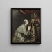 Saint Jerome - Matthijs Naiveu — framed artwork on a wall