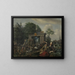 Outdoor theatrical performance painting - Matthijs Naiveu — framed artwork on a wall