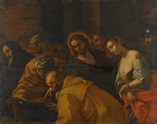 The Christ and the Woman Caught in Adultery - Mattia Preti — artwork view