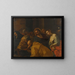 The Christ and the Woman Caught in Adultery - Mattia Preti — framed artwork on a wall