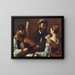 Concertino with a violinist - Mattia Preti — framed artwork on a wall
