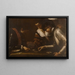 Players of Dice - Mattia Preti — framed artwork on a wall