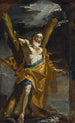 Saint Andrew Painting - Mattia Preti — framed artwork on a wall
