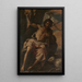 Saint Jean-Baptiste prêchant - Mattia Preti — framed artwork on a wall