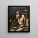 Saint Paul the Hermit - Mattia Preti — framed artwork on a wall