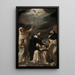 Saint Vincent Ferrier, Saint Peter Martyr, and Saint Raymond of Peñafort - Mattia Preti — framed artwork on a wall